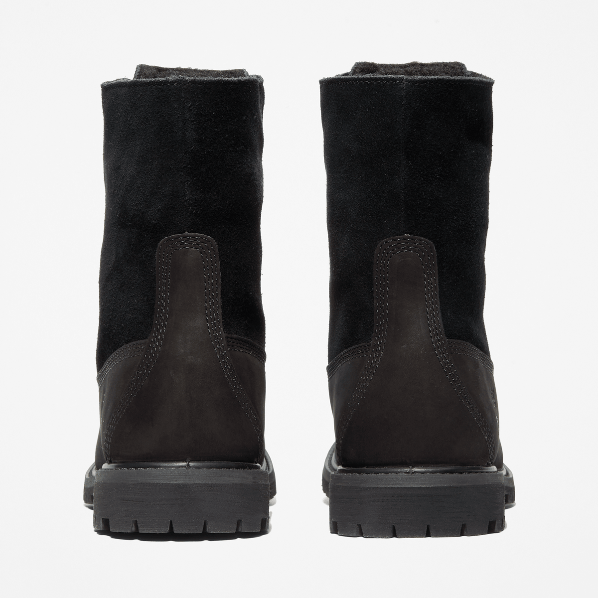 Womens Timberland WarmLined Waterproof RollTop Boot TBL Black Nubuck ALT5