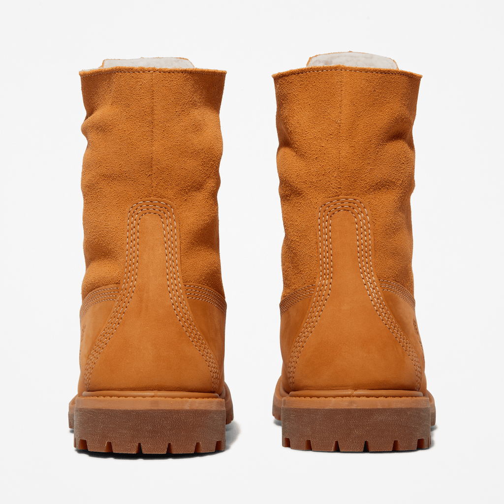 Womens Timberland WarmLined Waterproof RollTop Boot TBL Wheat Nubuck ALT5