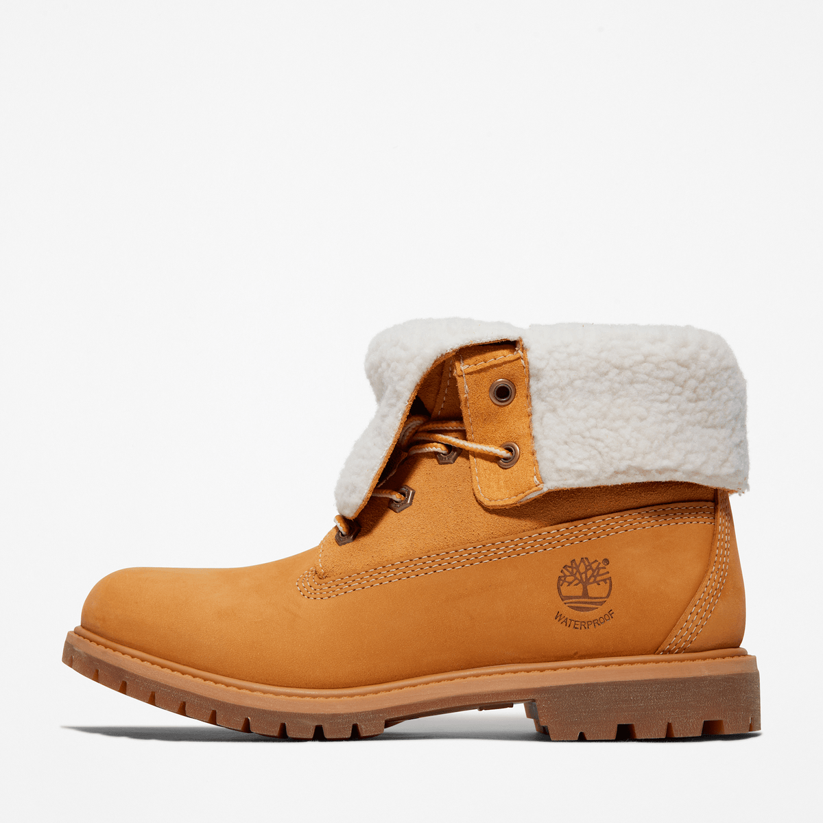 Womens Timberland WarmLined Waterproof RollTop Boot TBL Wheat Nubuck ALT8
