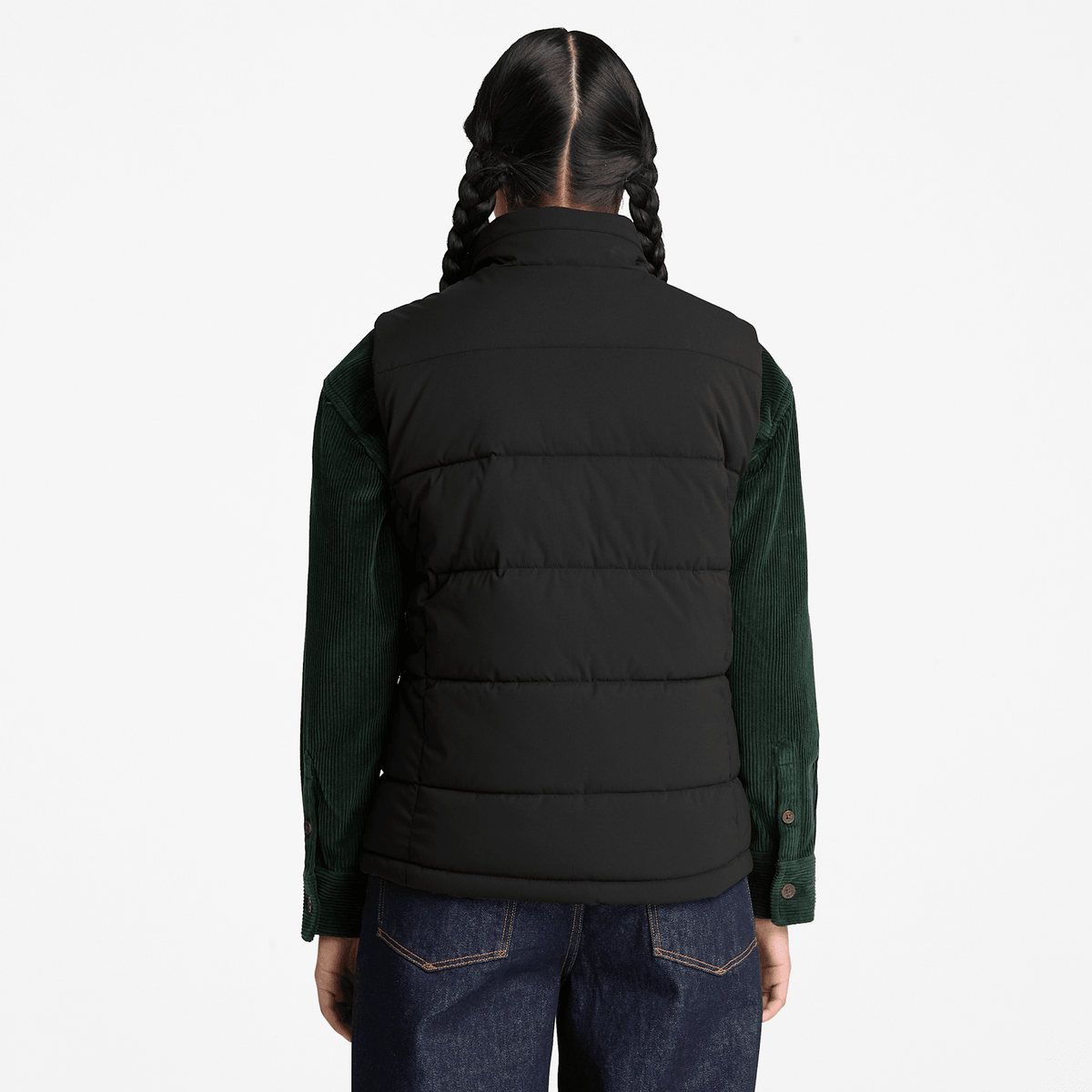 Womens Water Repellent Puffer Vest TBL Black ALT8
