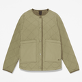 Womens Water Repellent Quilted Jacket TBL Deep Lichen Green HERO
