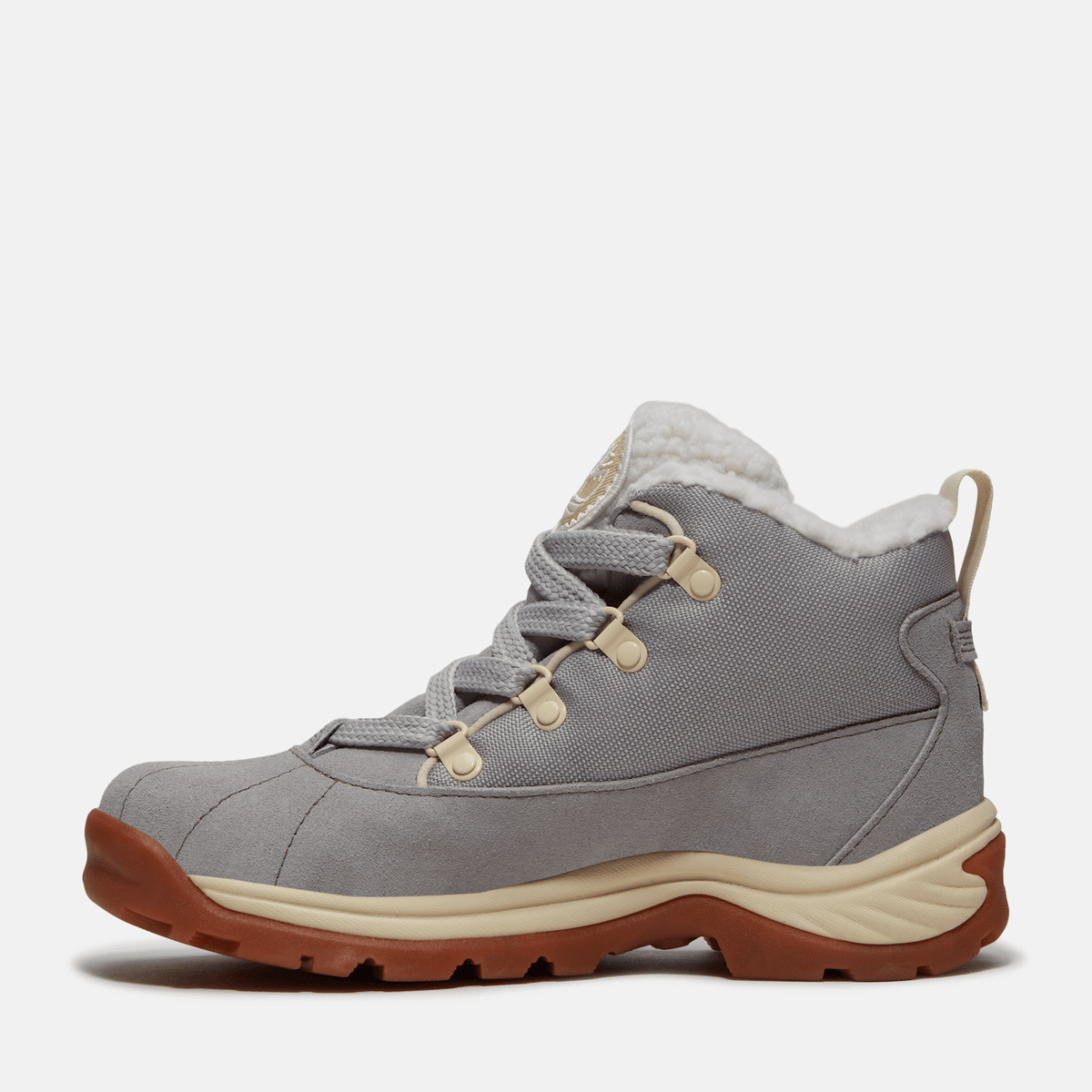 Womens White Ledge Mid Waterproof Boot TBL Light Grey Suede ALT6