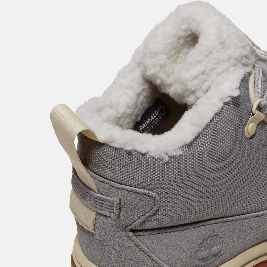 Womens White Ledge Mid Waterproof Boot TBL Light Grey Suede ALT7