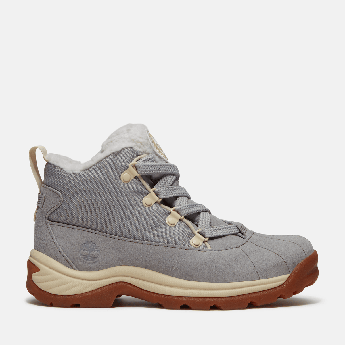 Womens White Ledge Mid Waterproof Boot TBL Light Grey Suede HERO