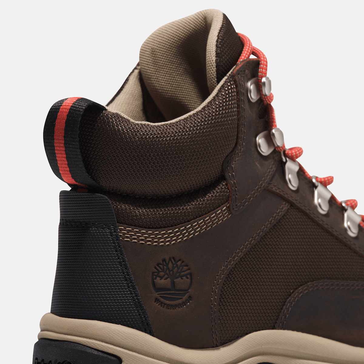 Womens White Ledge Mid Waterproof Hiking Boot TBL Chocolate Brown ALT7