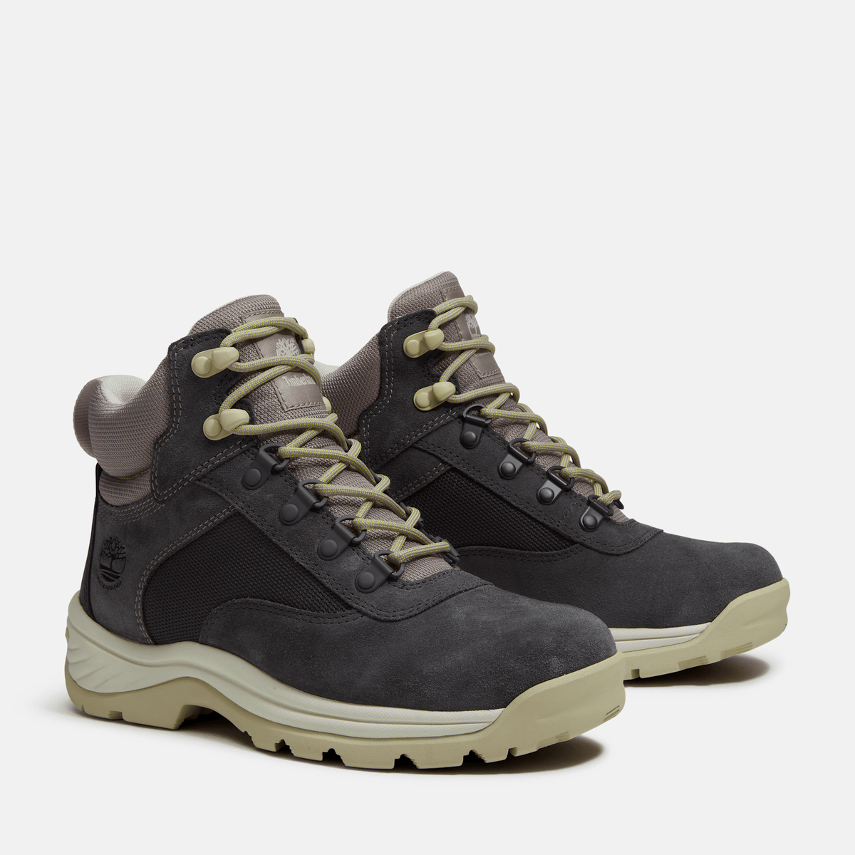 Womens White Ledge Mid Waterproof Hiking Boot TBL Dark Grey Suede ALT4