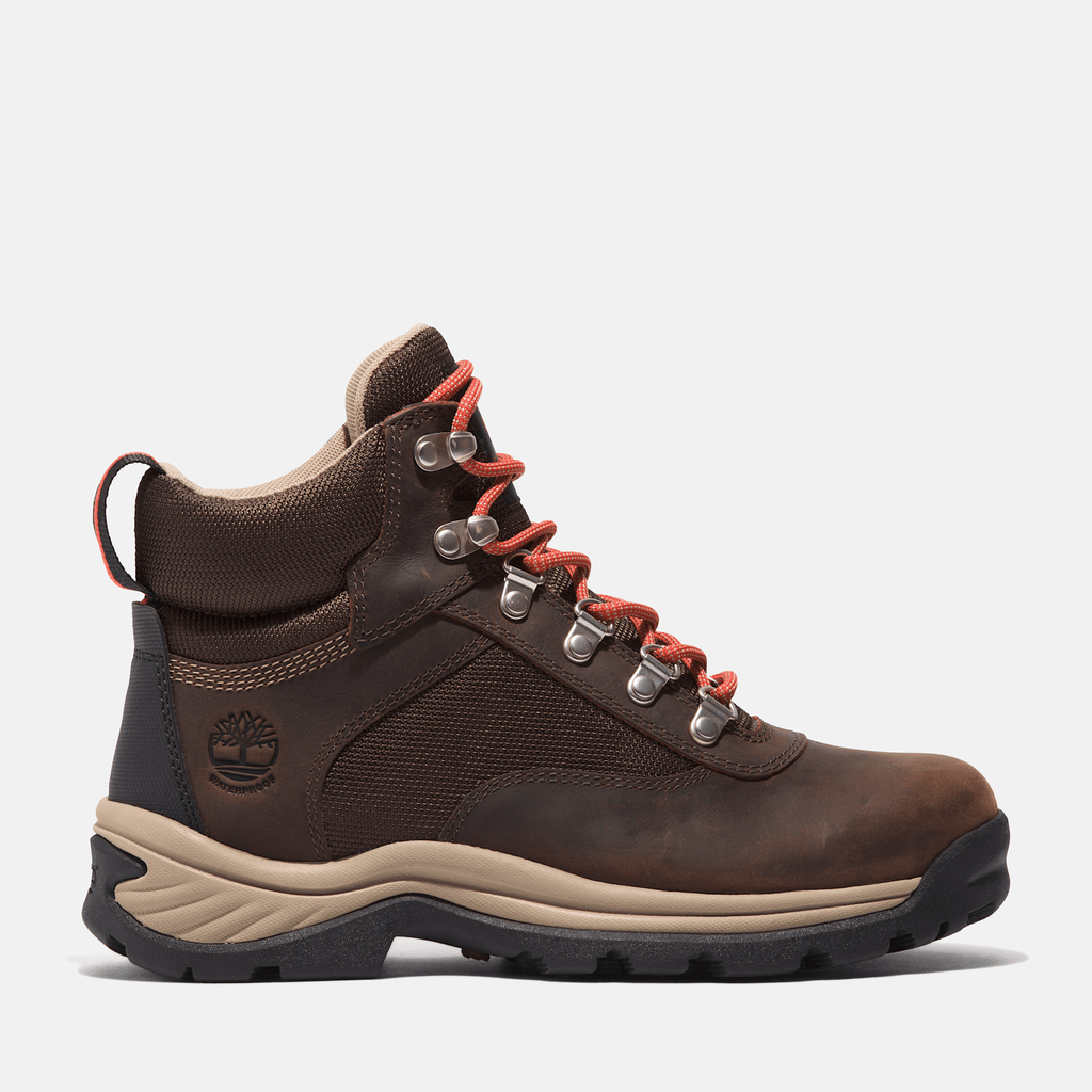 Womens White Ledge Mid Waterproof Hiking Boot TBL Chocolate Brown HERO