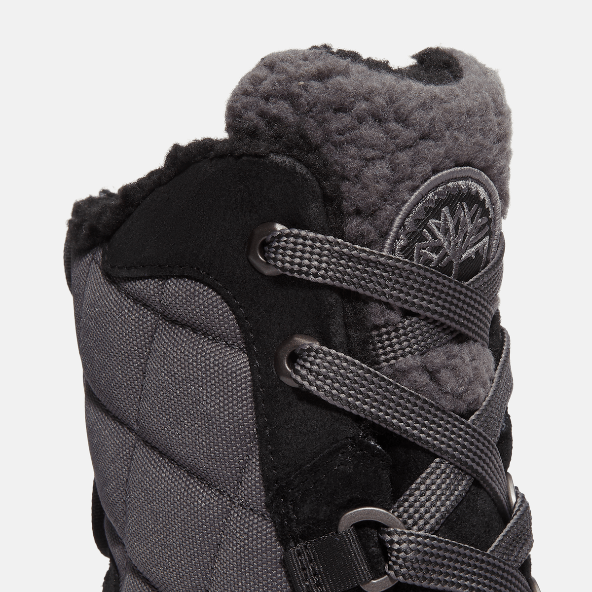 Womens White Ledge Tall Waterproof Snow Boot TBL Black Suede ALT7