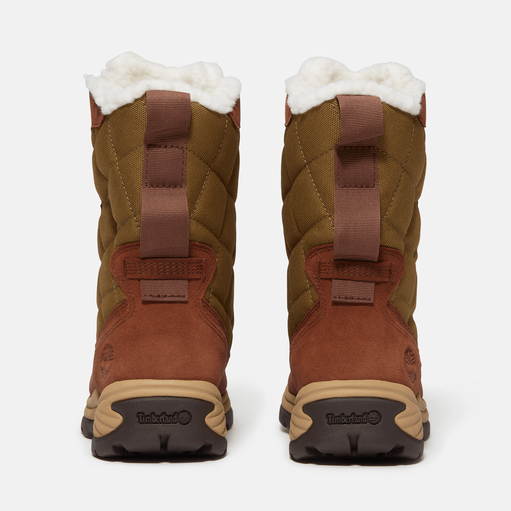Womens White Ledge Tall Waterproof Snow Boot TBL Medium Brown Suede ALT5