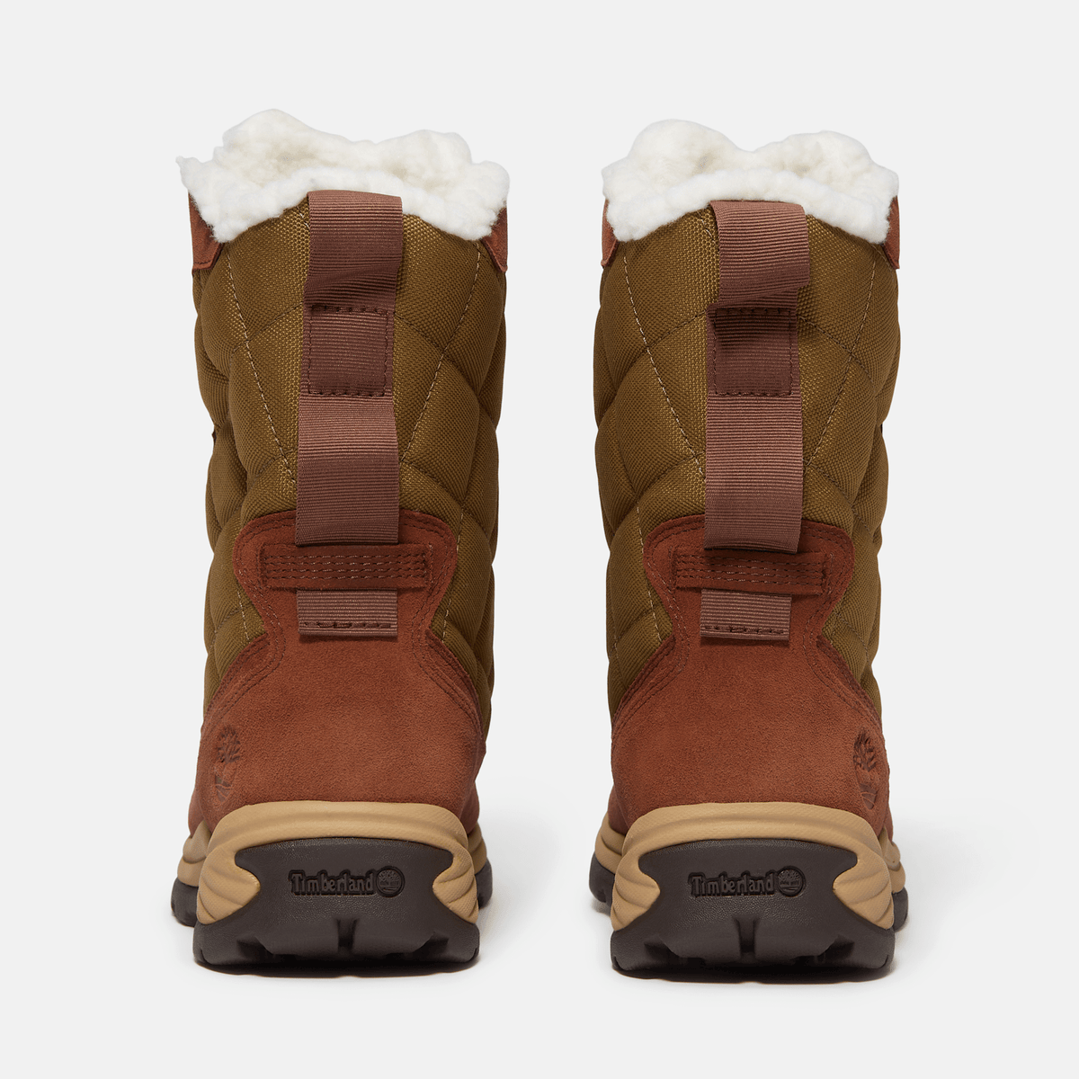 Womens White Ledge Tall Waterproof Snow Boot TBL Medium Brown Suede ALT5