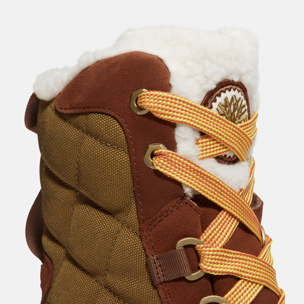 Womens White Ledge Tall Waterproof Snow Boot TBL Medium Brown Suede ALT7