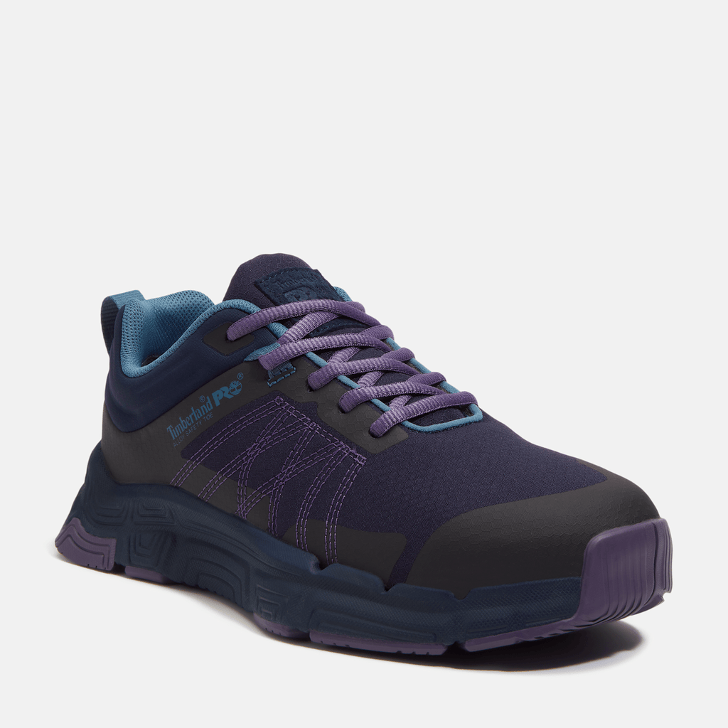 Womens XR1 Dynamic Natural Fit Alloy Toe Work Sneaker TBL Blue RipstopPurple ALT1