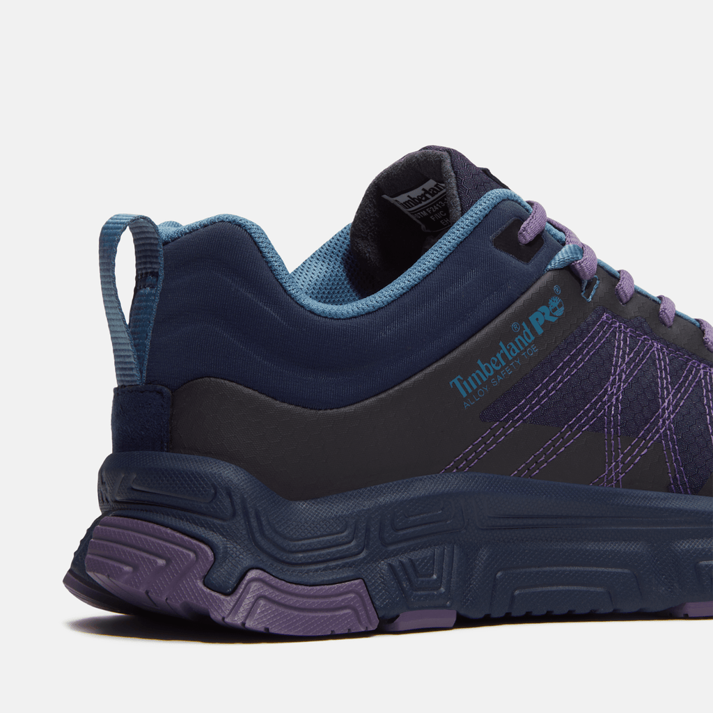 Womens XR1 Dynamic Natural Fit Alloy Toe Work Sneaker TBL Blue RipstopPurple ALT7
