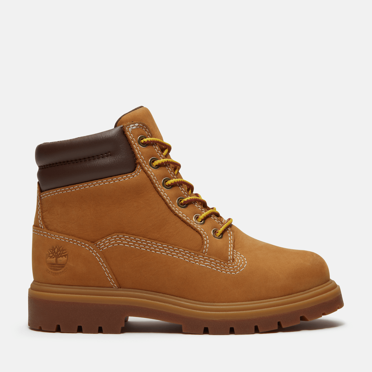 Youth Auburn Falls 6Inch Waterproof Boot TBL Wheat Nubuck HERO