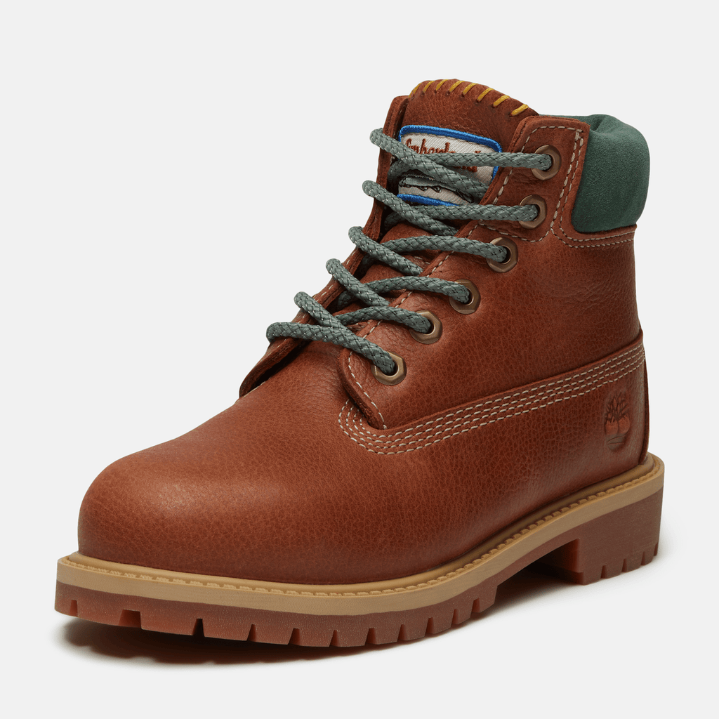 Youth Timberland Premium 6Inch Waterproof Boot TBL Rust FullGrain ALT10