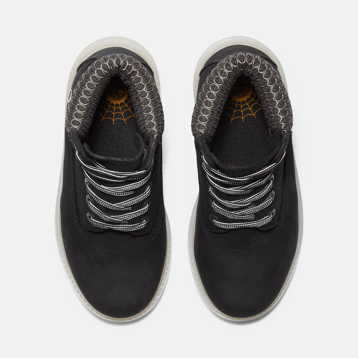 Youth Timberland Premium 6Inch Waterproof Boot TBL Black Nubuck ALT2