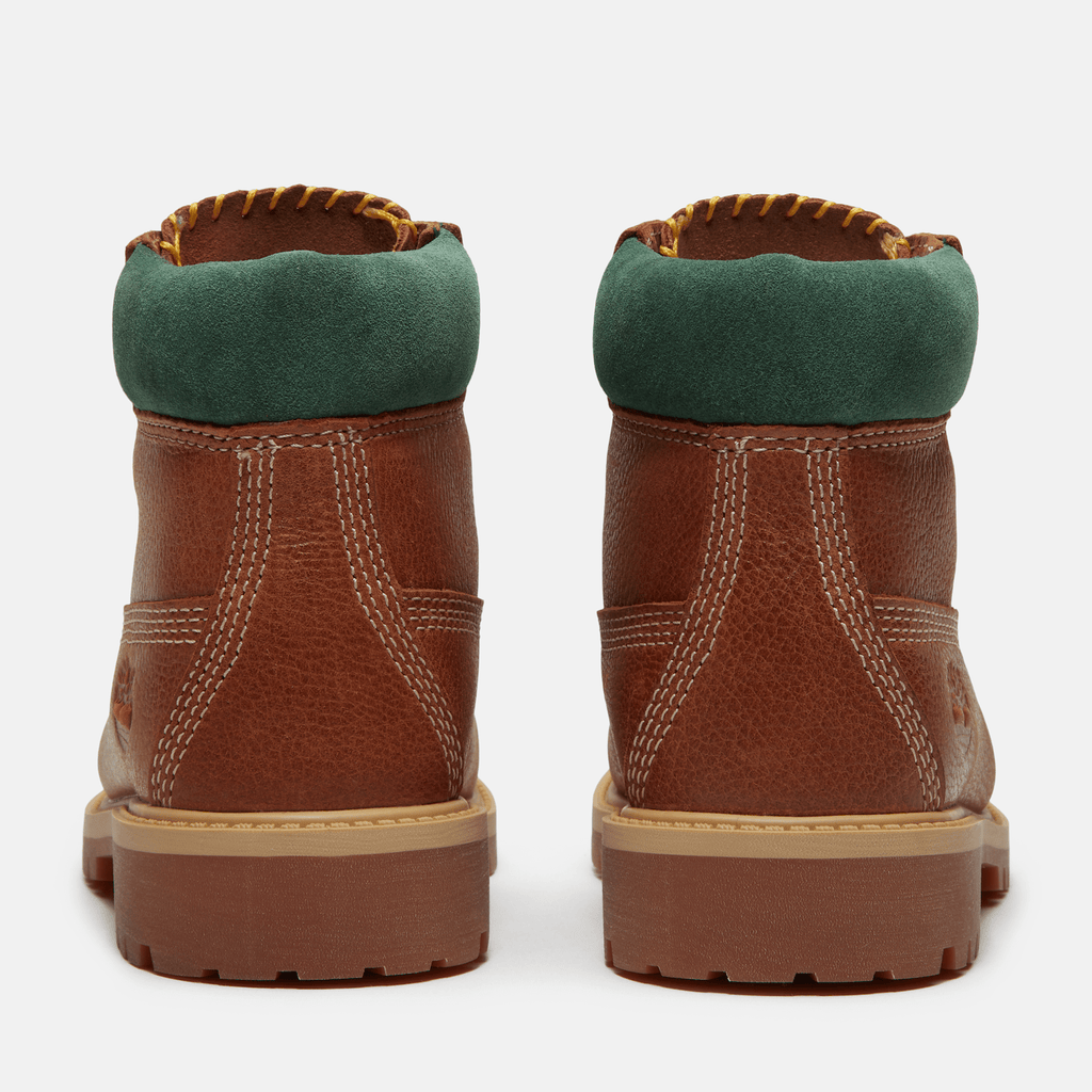 Youth Timberland Premium 6Inch Waterproof Boot TBL Rust FullGrain ALT5