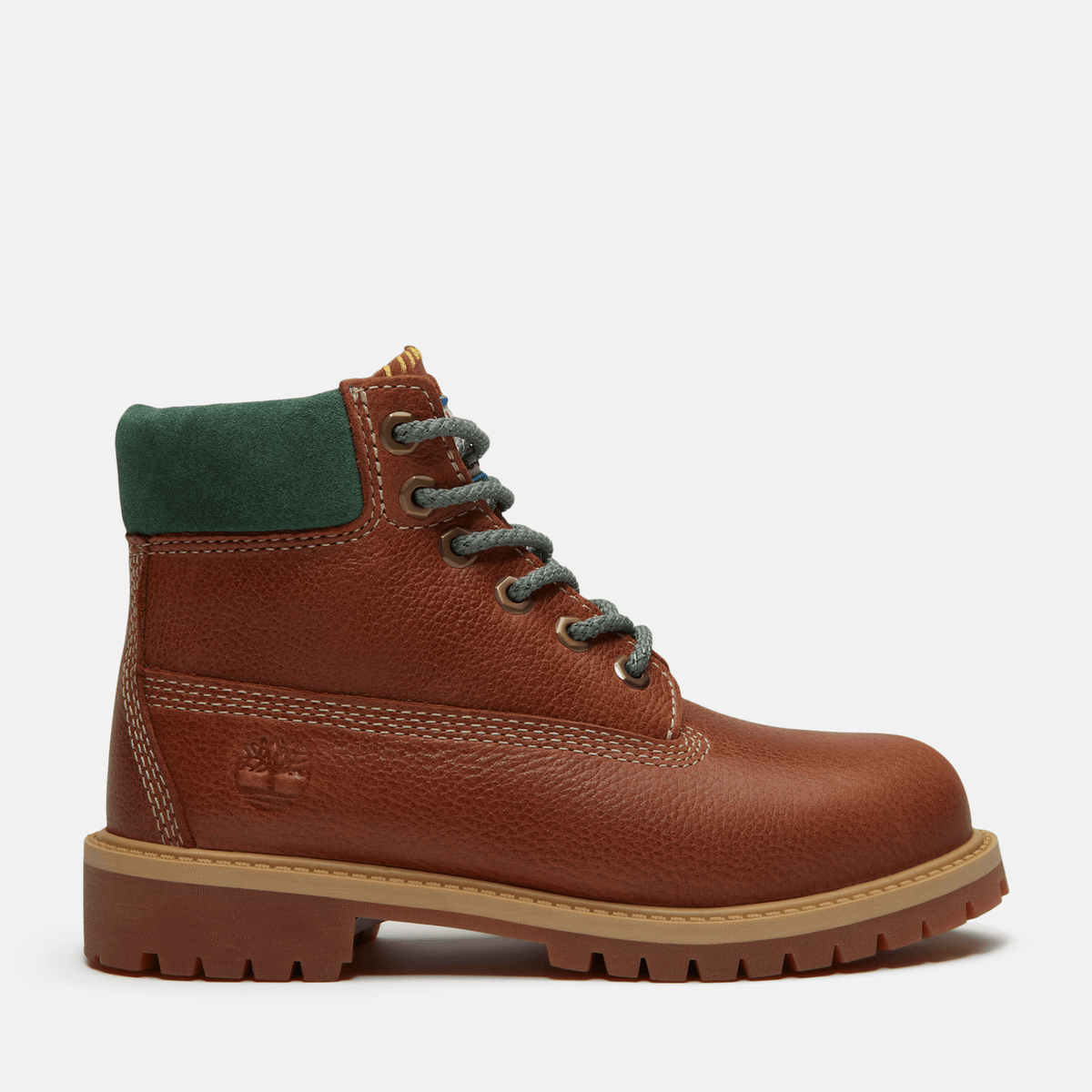 Youth Timberland Premium 6Inch Waterproof Boot TBL Rust FullGrain HERO