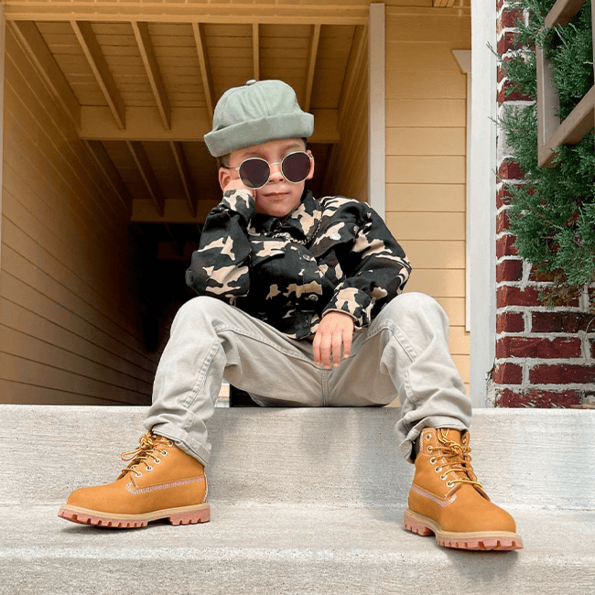 Youth Timberland Premium 6Inch Waterproof Boot TBL Wheat Nubuck ALT10