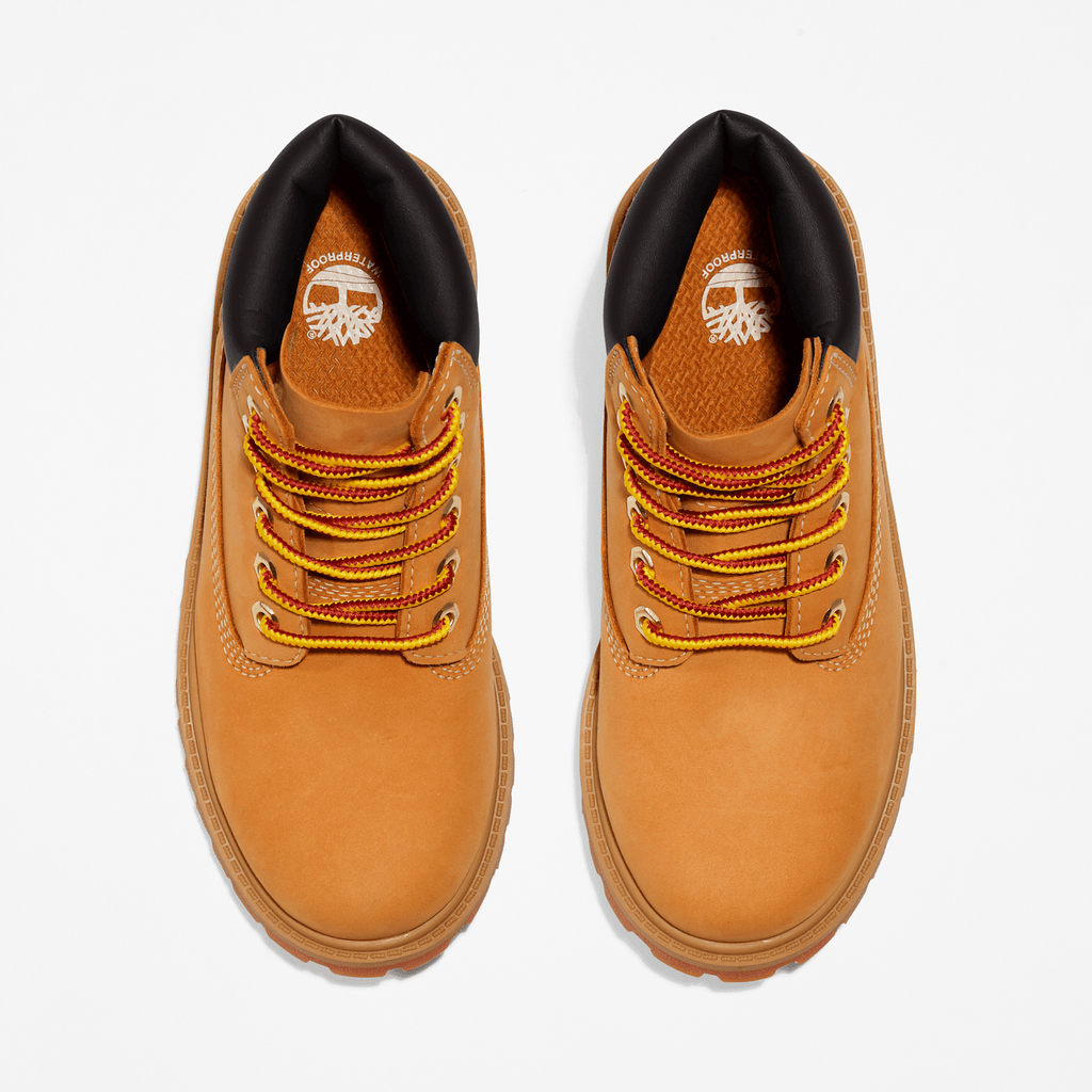 Youth Timberland Premium 6Inch Waterproof Boot TBL Wheat Nubuck ALT2