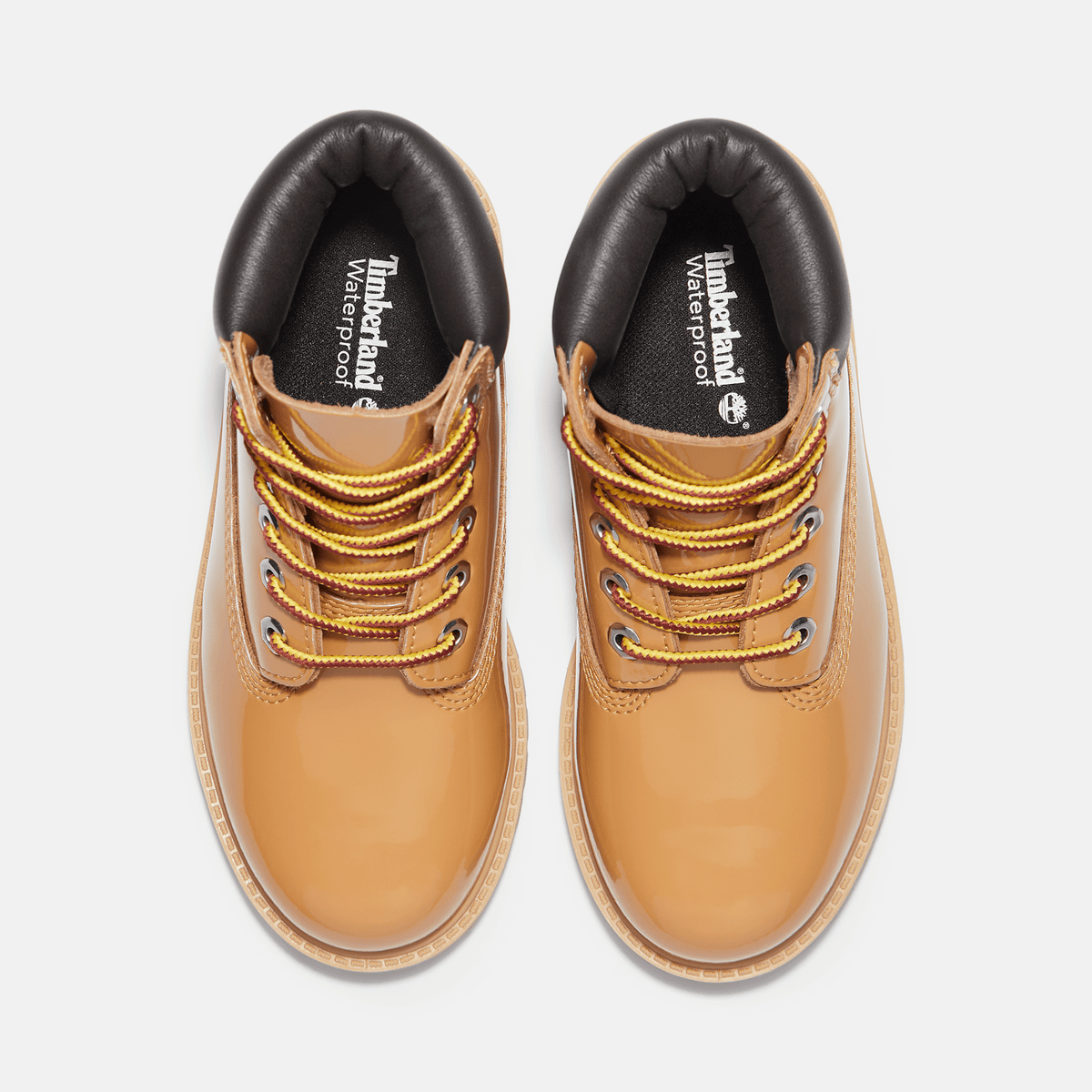 Youth Timberland Premium 6Inch Waterproof Boot TBL Wheat Patent leather ALT2