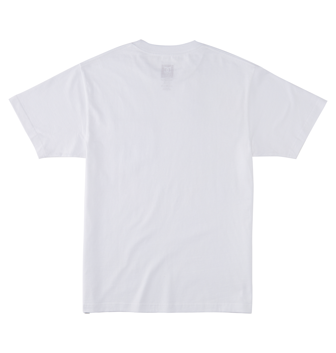 The Men's DC Star Pocket Tee by DC Shoes is shown from the back on a light gray background. Made from soft cotton with a relaxed fit, this t-shirt has no visible designs or logos.