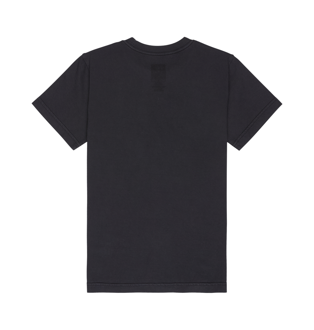 DC Shoes DC Speratic Tee Youth short-sleeve skateboarding shirt in plain black, displayed flat on a white background and viewed from the back, with no visible designs or logos.