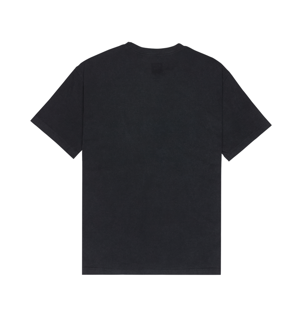The Men's DC Star Struck Tee by DC Shoes is displayed from the back in a relaxed fit, laid flat against a white background.