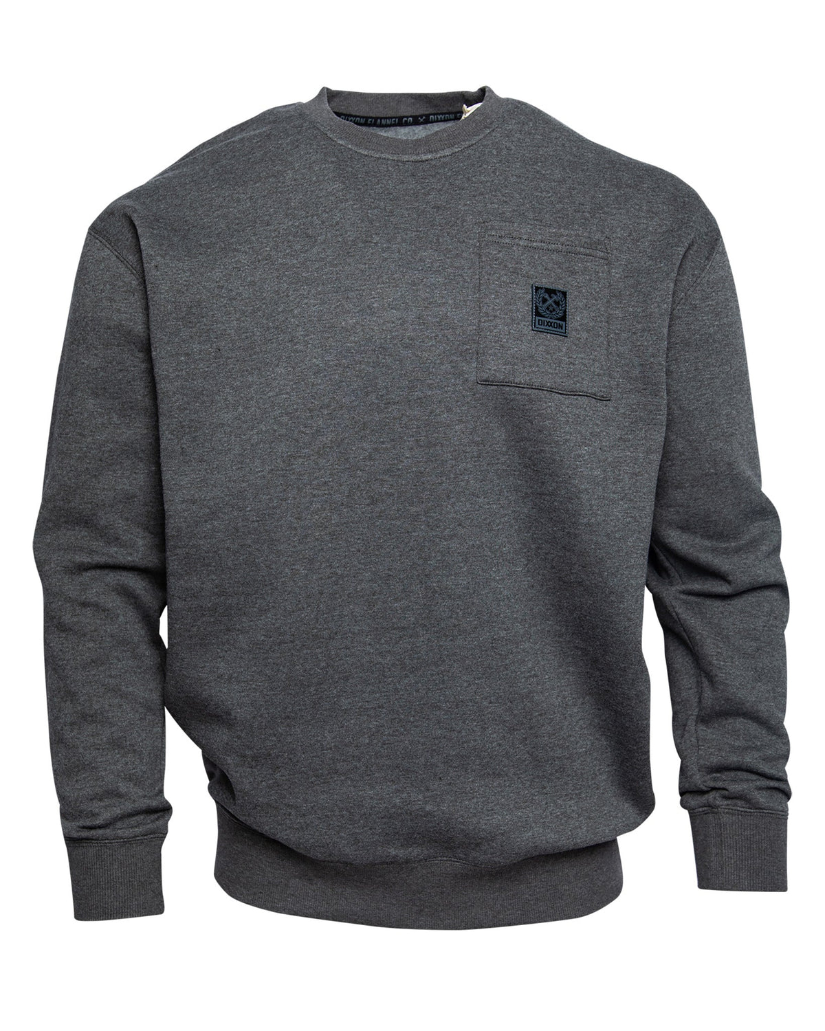 Women's Pocket Crewneck Sweatshirt - Heather Charcoal